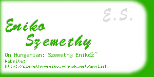 eniko szemethy business card